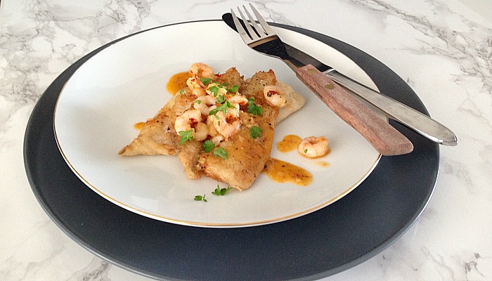 recipe plaice shrimp buttersauce gizzi